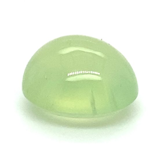 Seraphinite Gemstone Cabochon: 49.15 ct Oval Stone, 45x22x6mm Prehnite 20.15ct
